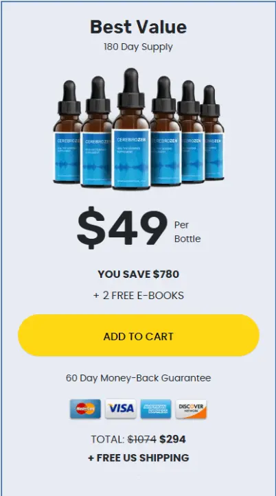 CerebroZen 6 Bottle Price